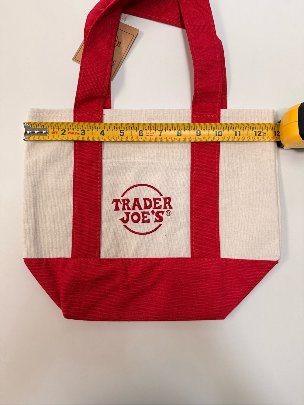 Trader Joe's Red Mini Tote - Picture 2 of 3